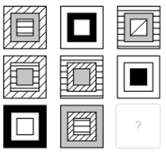 איור השלמת מטריצה צורנית