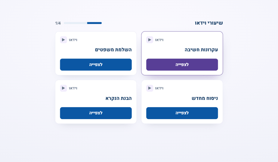 שיעורי וידאו